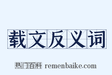 载文反义词是什么意思的图片